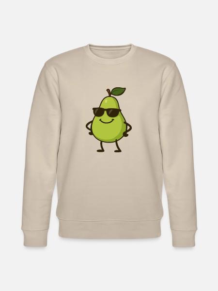 birne comic cool - Stanley/Stella Unisex Bio-Sweatshirt CHANGER  - Beige
