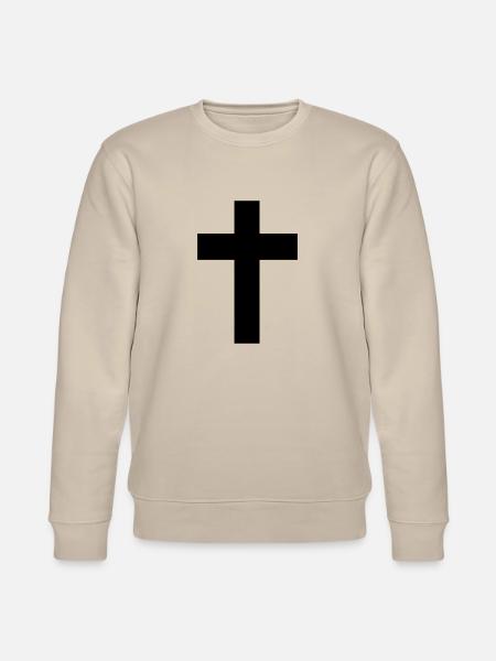 Cross - Jesus - Stanley/Stella CHANGER Unisex Organic Sweatshirt - beige