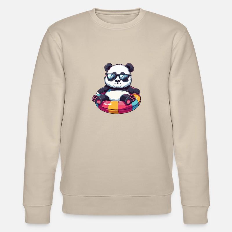 Panda Comic Cool - Stanley/Stella Unisex Bio-Sweatshirt CHANGER  - Beige
