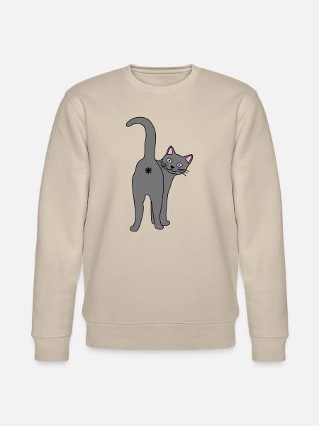 Naughty cat - Stanley/Stella CHANGER Unisex Organic Sweatshirt - beige