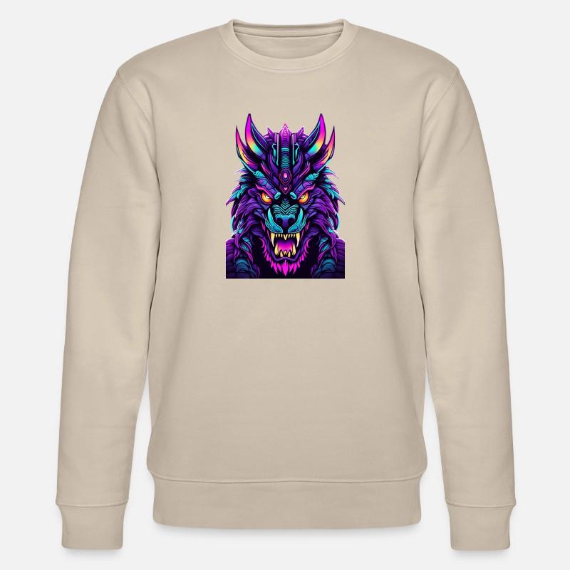 Neon Wolfsgeist - Stanley/Stella Unisex Bio-Sweatshirt CHANGER  - Beige