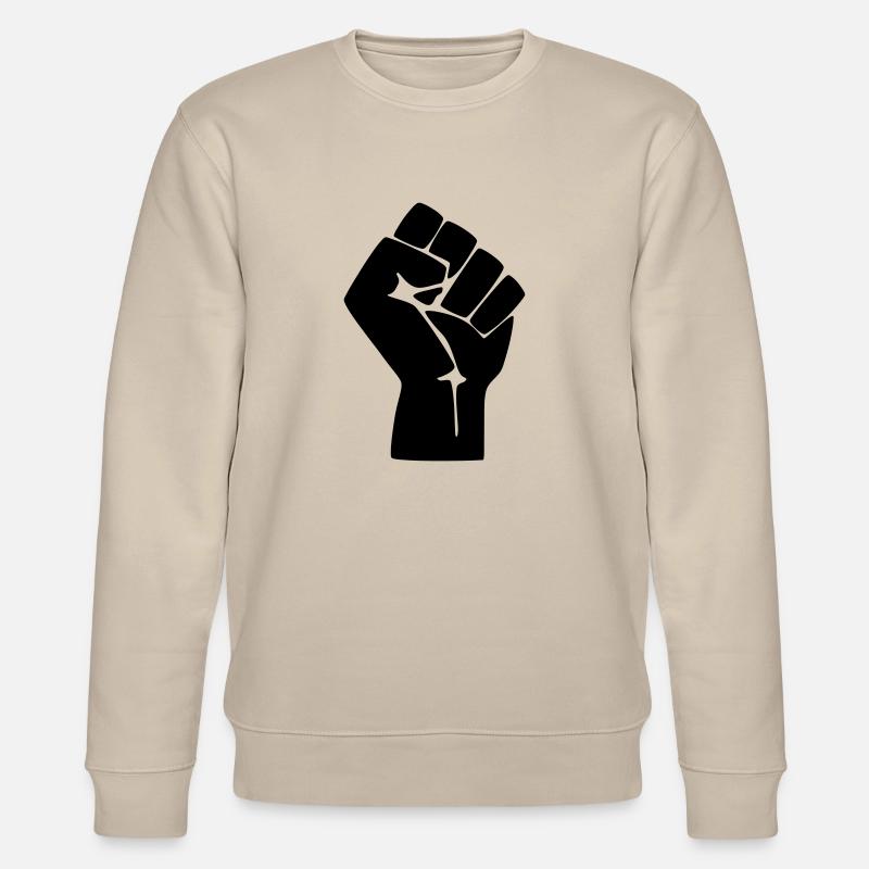 Faust Protest Widerstand - Stanley/Stella Unisex Bio-Sweatshirt CHANGER  - Beige