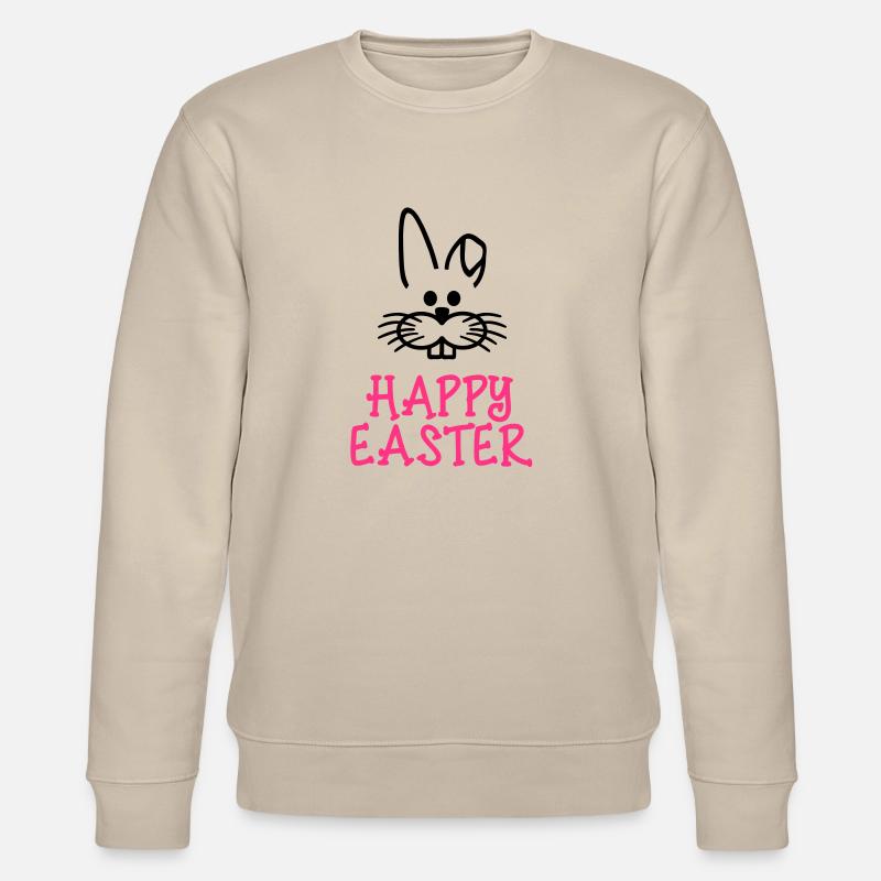 Happy Easter Ostern - Stanley/Stella Unisex Bio-Sweatshirt CHANGER  - Beige