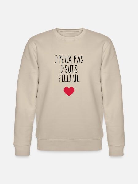 Filleul / Filleule / Parrain / Marraine / Bébé - Stanley/Stella CHANGER Unisex Organic Sweatshirt - beige