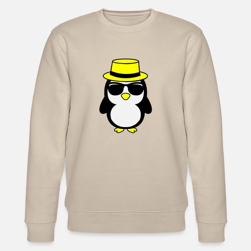 Cool Penguin 02 - Stanley/Stella CHANGER Unisex Organic Sweatshirt - beige