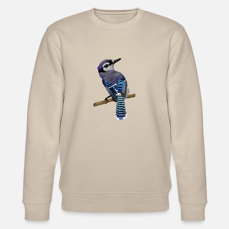 Blue Jay Vogel - Stanley/Stella Unisex Bio-Sweatshirt CHANGER - Beige