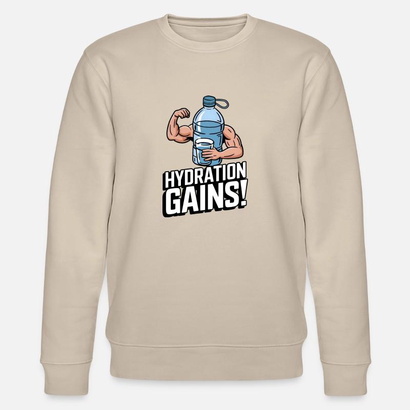 Flüssigkeitszuwächse! - Stanley/Stella Unisex Bio-Sweatshirt CHANGER  - Beige