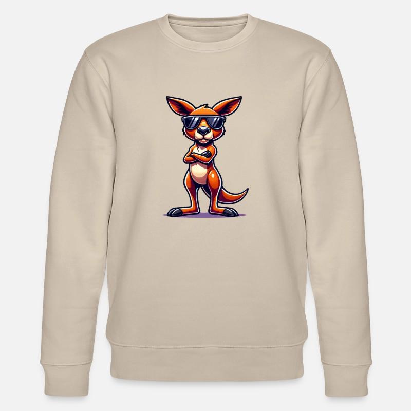 Kangaroo Comic - Stanley/Stella Unisex Bio-Sweatshirt CHANGER  - Beige