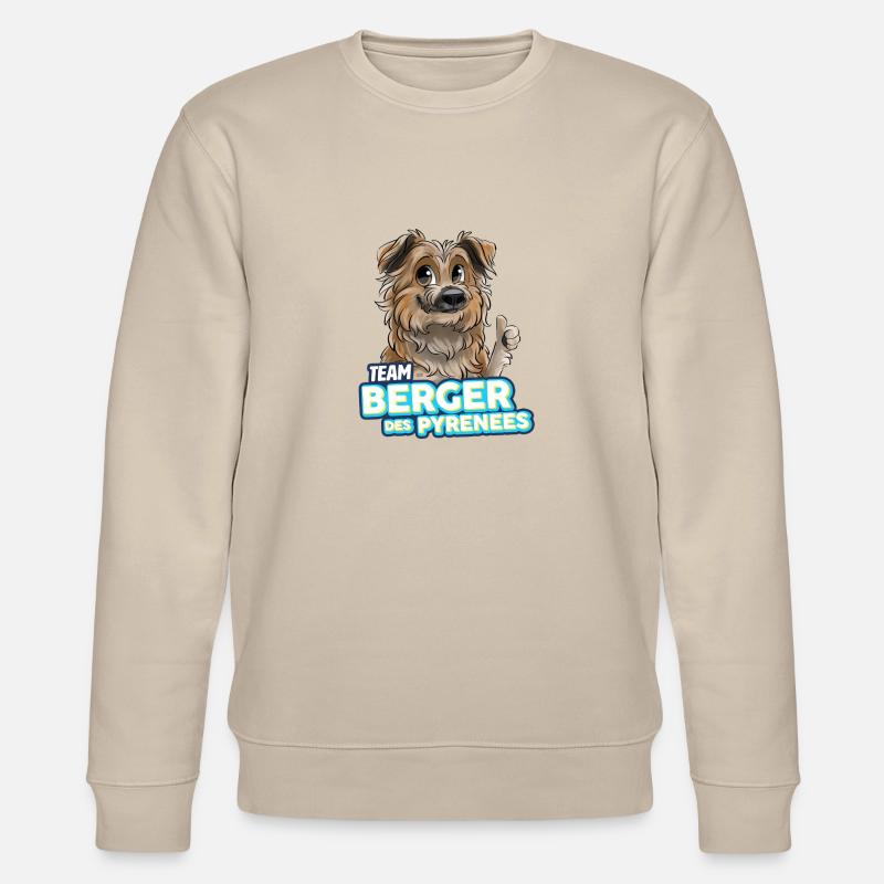 TEAM Pyrenäenschäferhund - Rehkitz - Stanley/Stella Unisex Bio-Sweatshirt CHANGER  - Beige