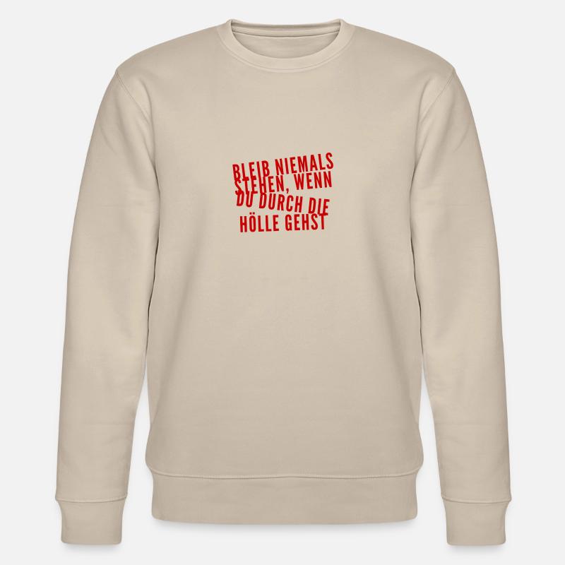kämpf dich durch - Stanley/Stella Unisex Bio-Sweatshirt CHANGER  - Beige