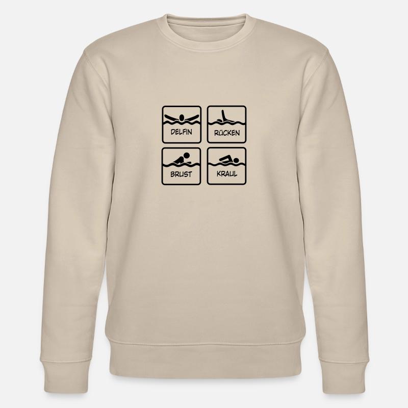 schwimmen - Stanley/Stella Unisex Bio-Sweatshirt CHANGER  - Beige