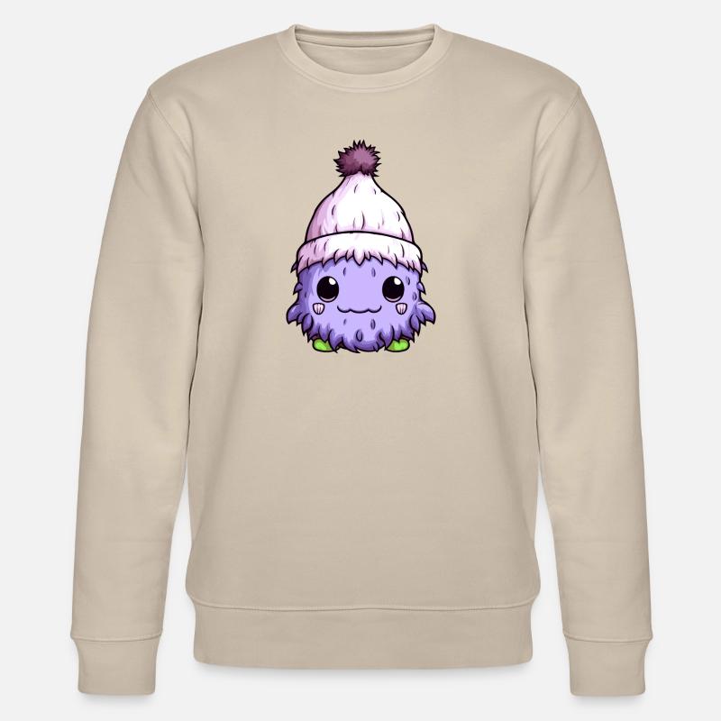 Erkältung Winter Virus Comic - Stanley/Stella Unisex Bio-Sweatshirt CHANGER  - Beige