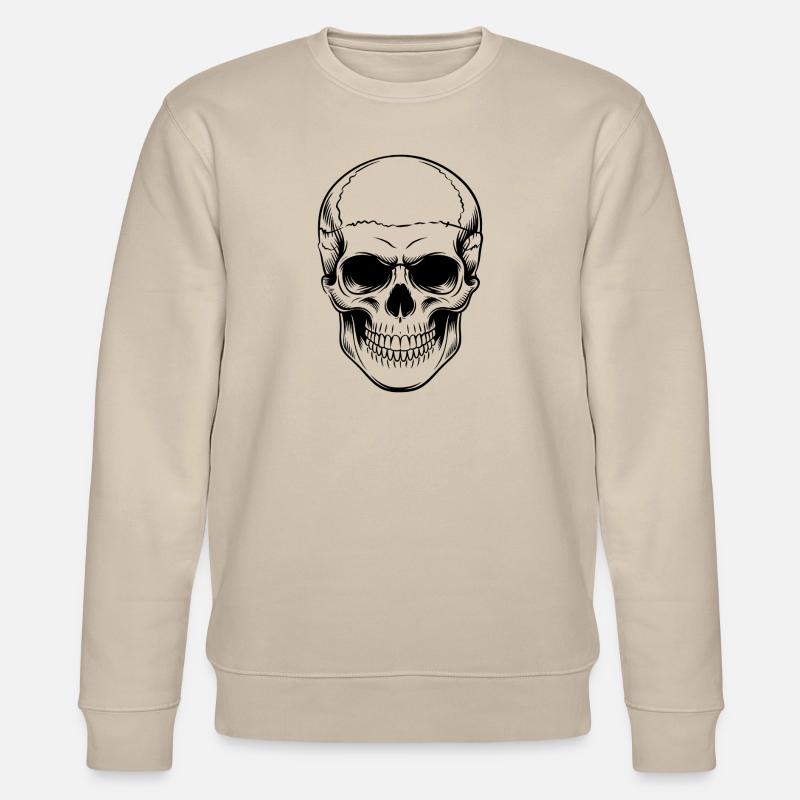 Schädel - Stanley/Stella Unisex Bio-Sweatshirt CHANGER  - Beige
