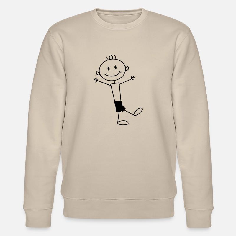 Cute Happy Boy - Stanley/Stella Unisex Bio-Sweatshirt CHANGER  - Beige