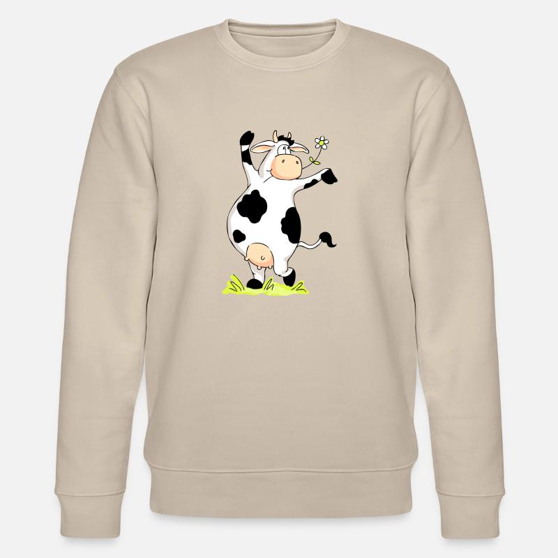 Posing Cow - Stanley/Stella Unisex Bio-Sweatshirt CHANGER  - Beige