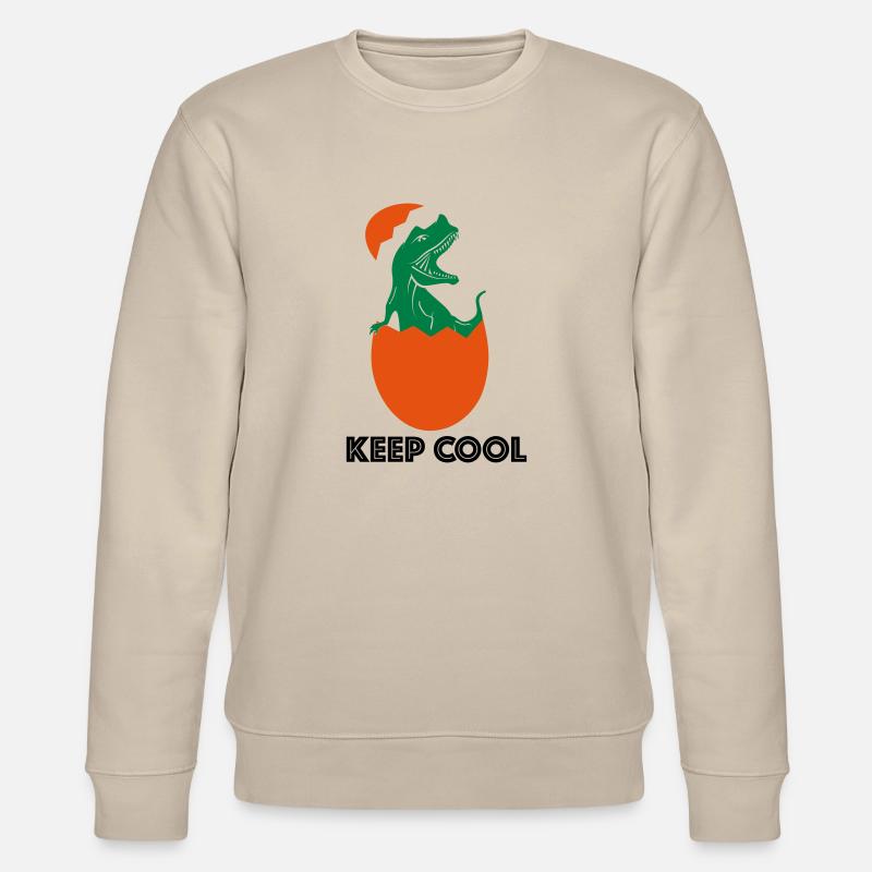 DINO COOL JURASSIK CLIMAT - Sweat bio CHANGER Stanley/Stella Unisexe - beige