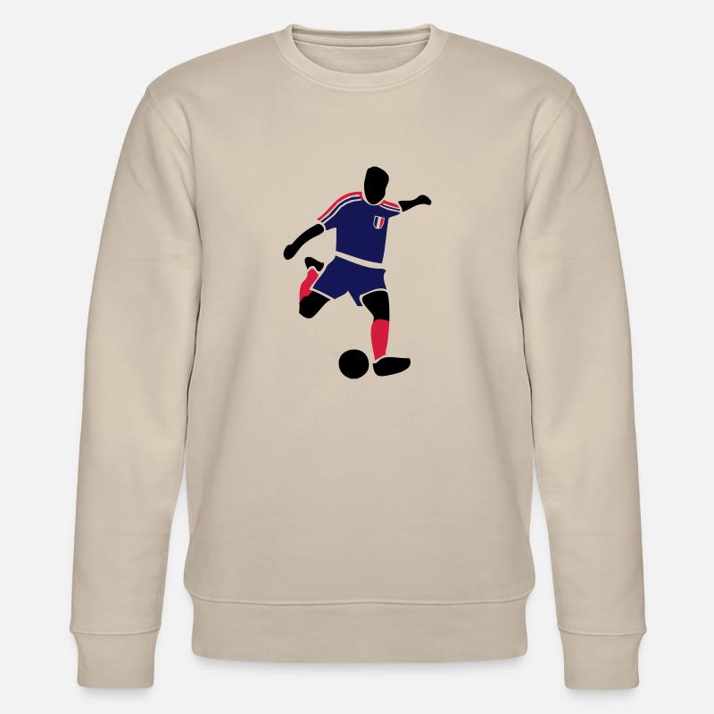 Fussball - Frankreich - Stanley/Stella Unisex Bio-Sweatshirt CHANGER  - Beige