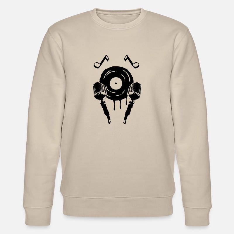 mic music symbol - Stanley/Stella Unisex Bio-Sweatshirt CHANGER  - Beige