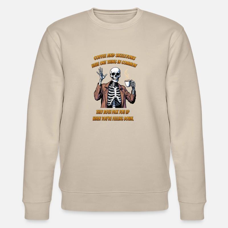 Café squelette - Sweat bio CHANGER Stanley/Stella Unisexe - beige