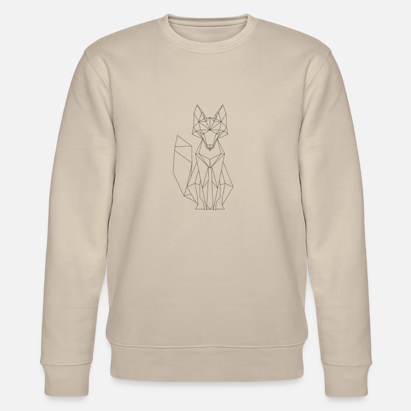 Fuchs Polygon Design - Stanley/Stella Unisex Bio-Sweatshirt CHANGER  - Beige