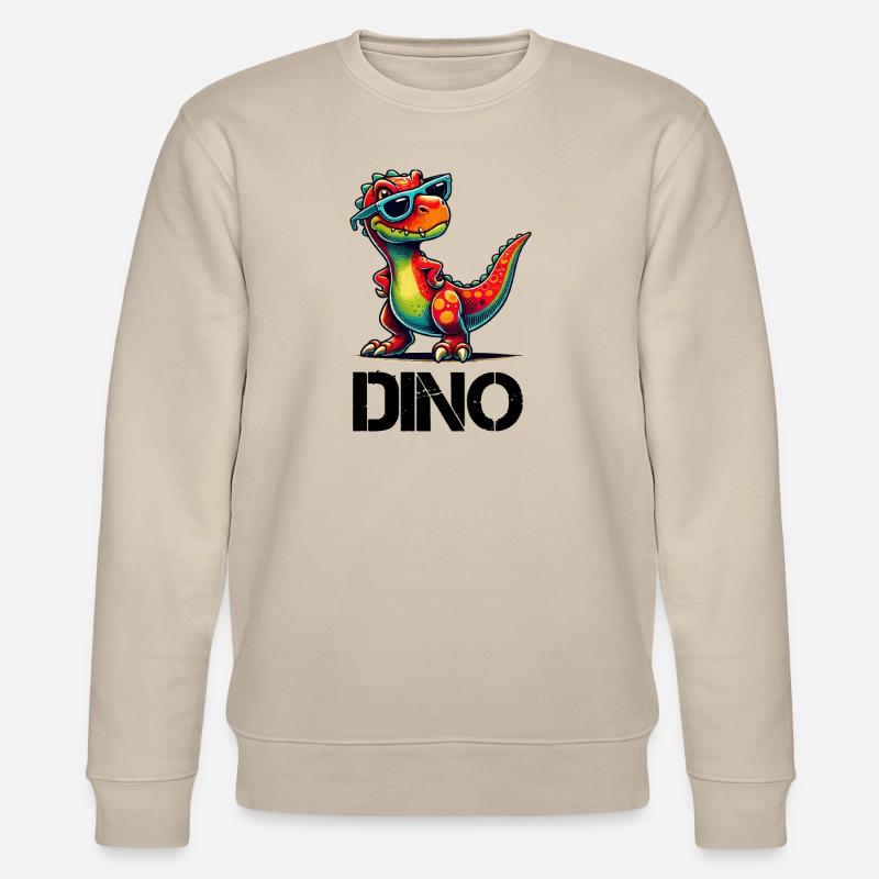 Dino avec lunettes de soleil - Sweat bio CHANGER Stanley/Stella Unisexe - beige