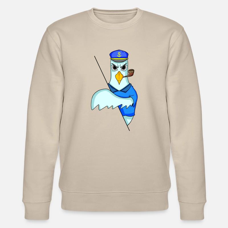 Möwe Kapitän - Stanley/Stella Unisex Bio-Sweatshirt CHANGER - Beige