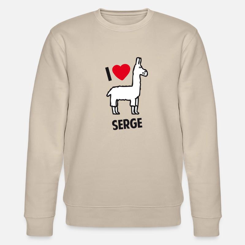 Serge Lama - Stanley/Stella Unisex Bio-Sweatshirt CHANGER  - Beige