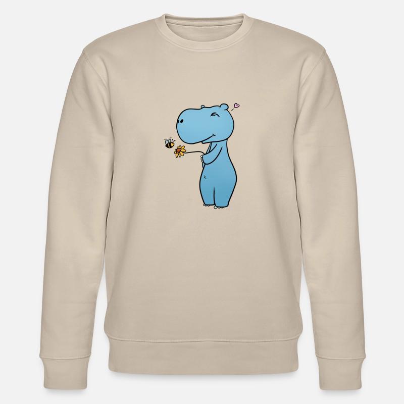 Nilpferd Blume - Stanley/Stella Unisex Bio-Sweatshirt CHANGER  - Beige