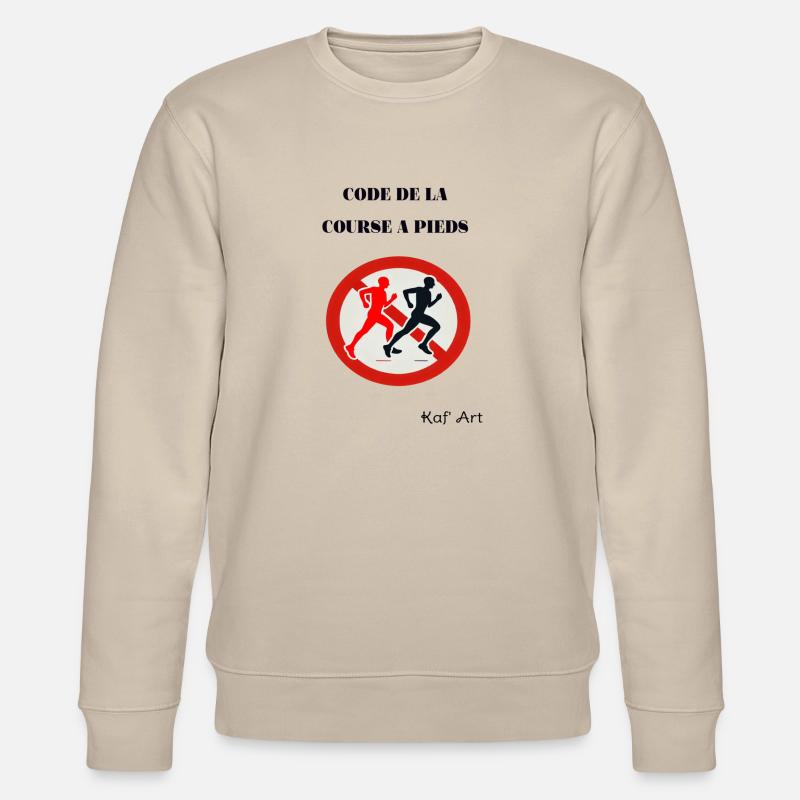 VERBOTENE MÄNNER ÜBERHOLEN - Stanley/Stella Unisex Bio-Sweatshirt CHANGER - Beige