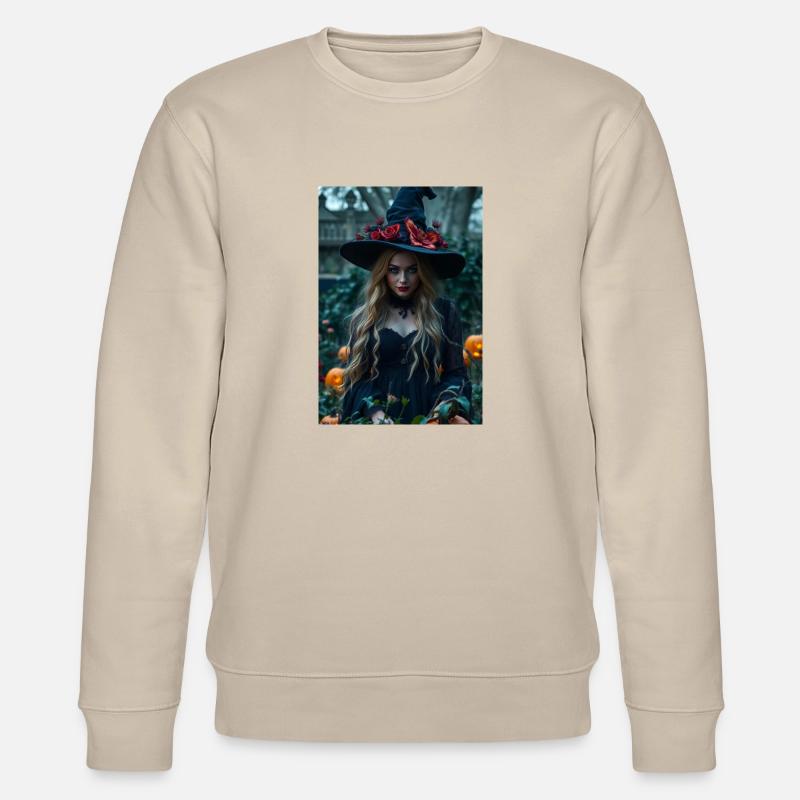 HALLOWEEN-GARTEN - Stanley/Stella Unisex Bio-Sweatshirt CHANGER  - Beige