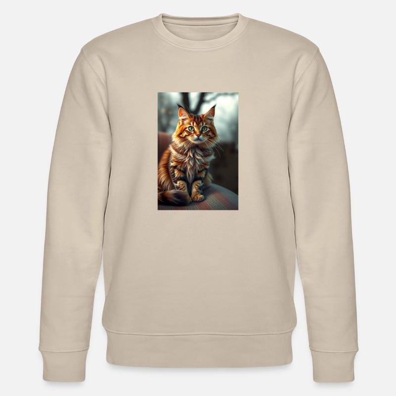 Éclat de chat - Sweat bio CHANGER Stanley/Stella Unisexe - beige