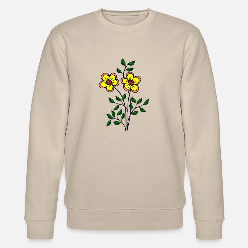 Blumen - Stanley/Stella Unisex Bio-Sweatshirt CHANGER  - Beige