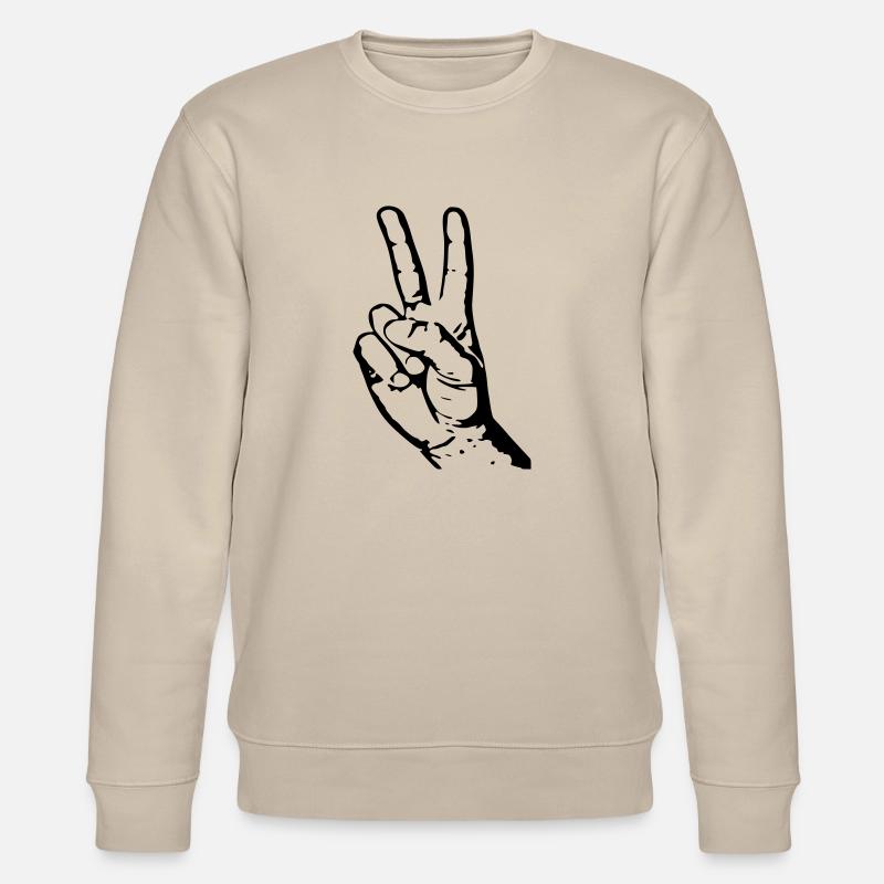 peace - Stanley/Stella Unisex Bio-Sweatshirt CHANGER  - Beige