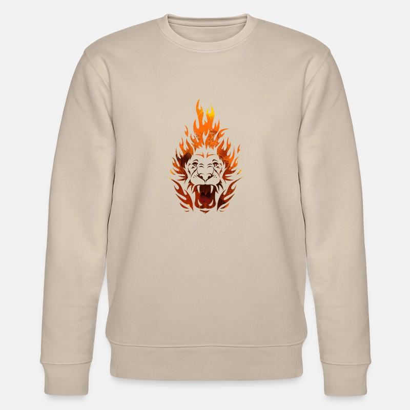 burning_lion - Stanley/Stella Unisex Bio-Sweatshirt CHANGER  - Beige