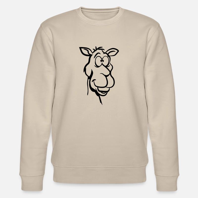 Camel witty animal fun - Stanley/Stella CHANGER Unisex Organic Sweatshirt - beige