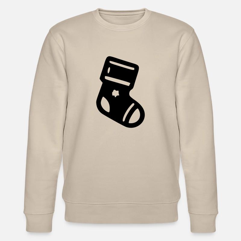Weihnachtssocke - Stanley/Stella Unisex Bio-Sweatshirt CHANGER  - Beige