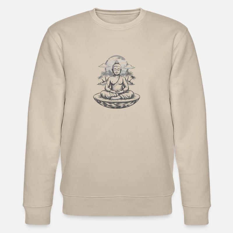 Bouddha: Zen attitude - Sweat bio CHANGER Stanley/Stella Unisexe - beige
