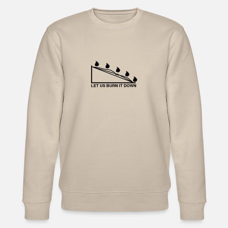 BURN DOWN CHART - Stanley/Stella CHANGER Unisex Organic Sweatshirt - beige