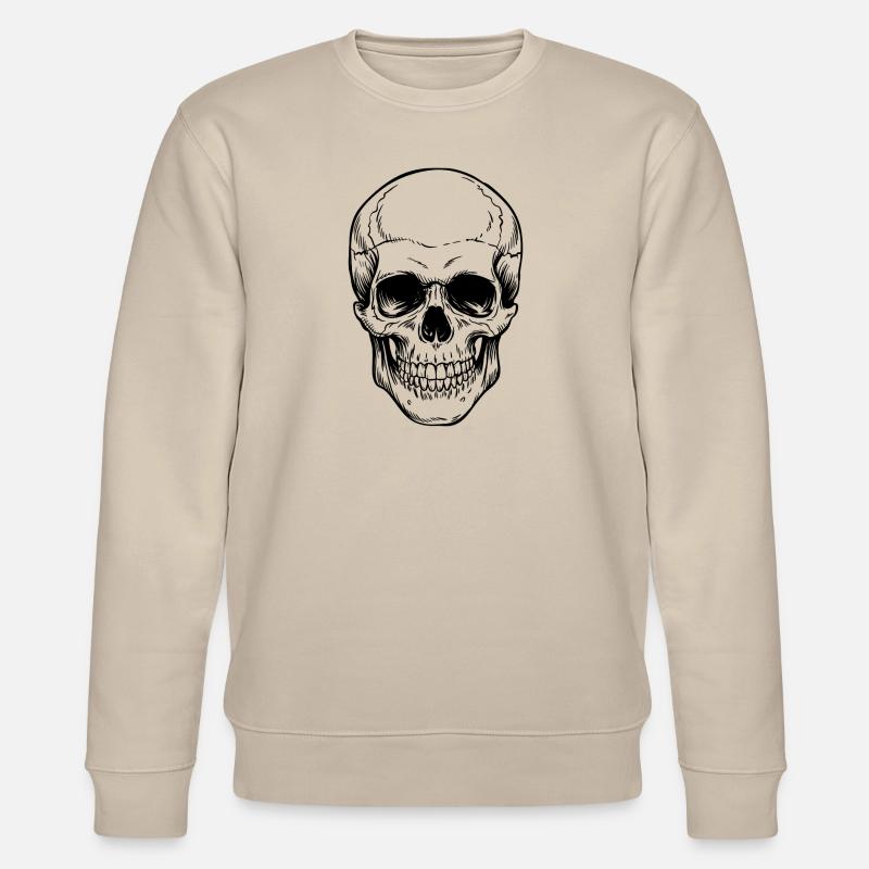 Schädel - Stanley/Stella Unisex Bio-Sweatshirt CHANGER  - Beige