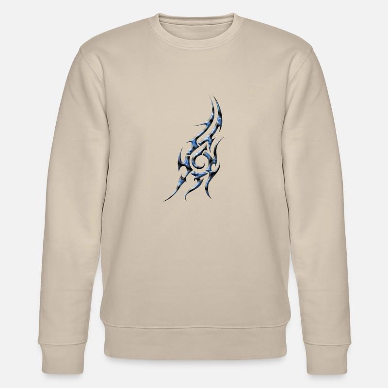 Tribal 1 von Custom - Stanley/Stella Unisex Bio-Sweatshirt CHANGER  - Beige