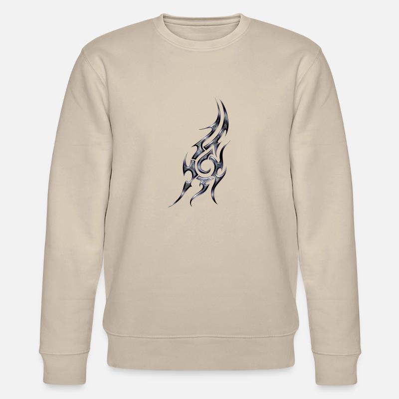 Tribal 3 von Custom - Stanley/Stella Unisex Bio-Sweatshirt CHANGER  - Beige