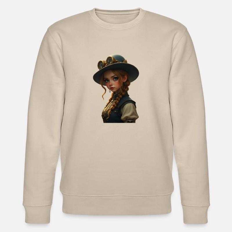 Ms. Fox Steampunk - Stanley/Stella Unisex Bio-Sweatshirt CHANGER  - Beige