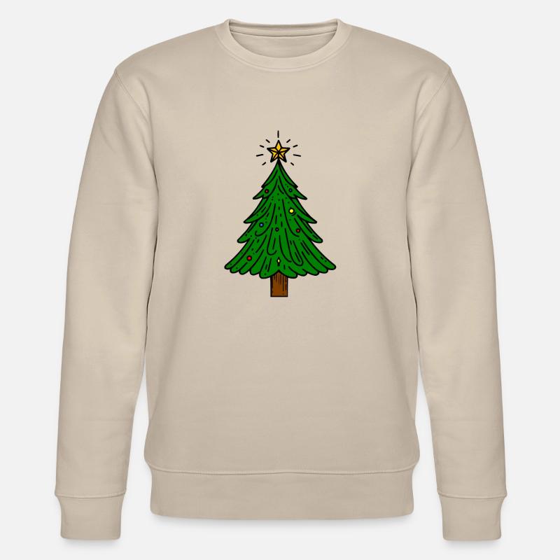 Weihnachtsbaum - Stanley/Stella Unisex Bio-Sweatshirt CHANGER  - Beige
