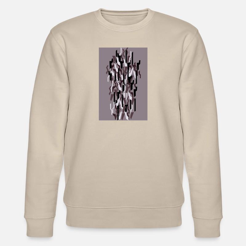 Camouflage Kunst Dunkelgrau Gaming - Stanley/Stella Unisex Bio-Sweatshirt CHANGER - Beige