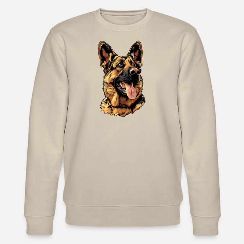 Deutscher Schäferhund - Stanley/Stella Unisex Bio-Sweatshirt CHANGER  - Beige