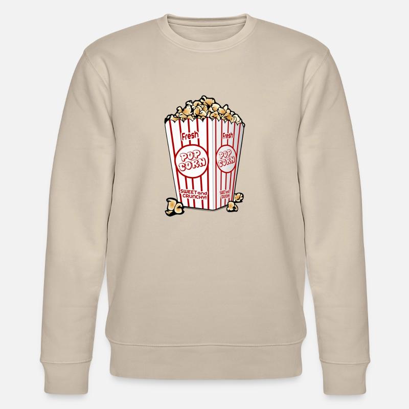 Popcorn. Geschenkidee - Stanley/Stella Unisex Bio-Sweatshirt CHANGER  - Beige