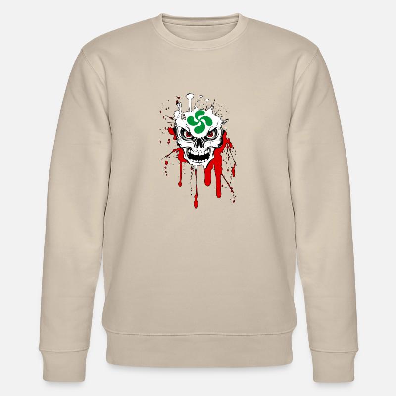 Basque skull - Stanley/Stella Unisex Bio-Sweatshirt CHANGER  - Beige
