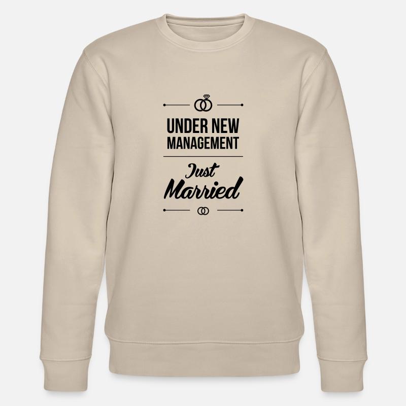 Just Married - Stanley/Stella Unisex Bio-Sweatshirt CHANGER  - Beige