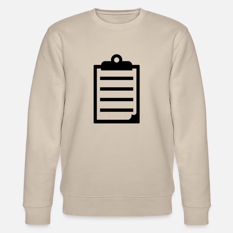 Clipboard - Stanley/Stella CHANGER Unisex Organic Sweatshirt - beige