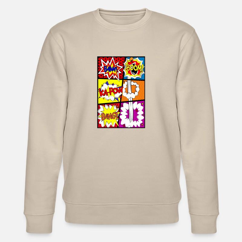 Comicstrip Comic-Strip Comic - Stanley/Stella Unisex Bio-Sweatshirt CHANGER  - Beige